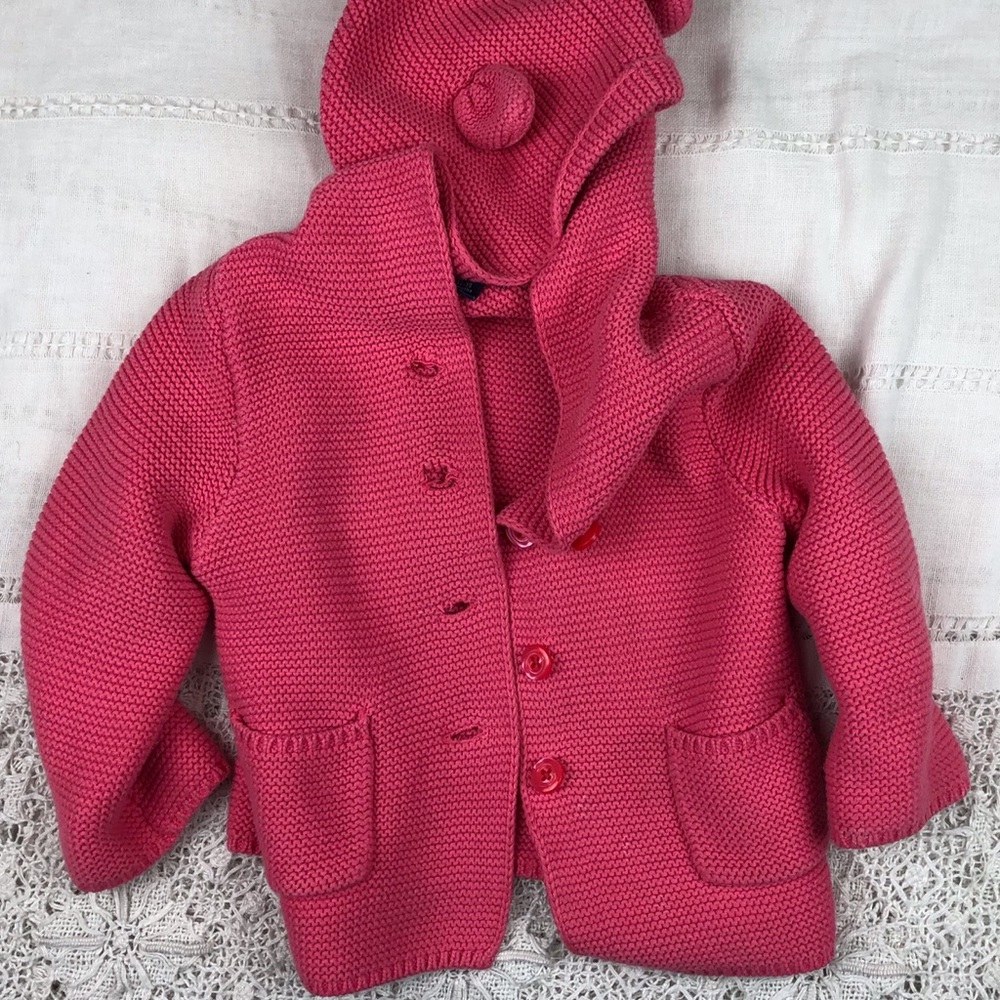 Pink Hooded Sweater